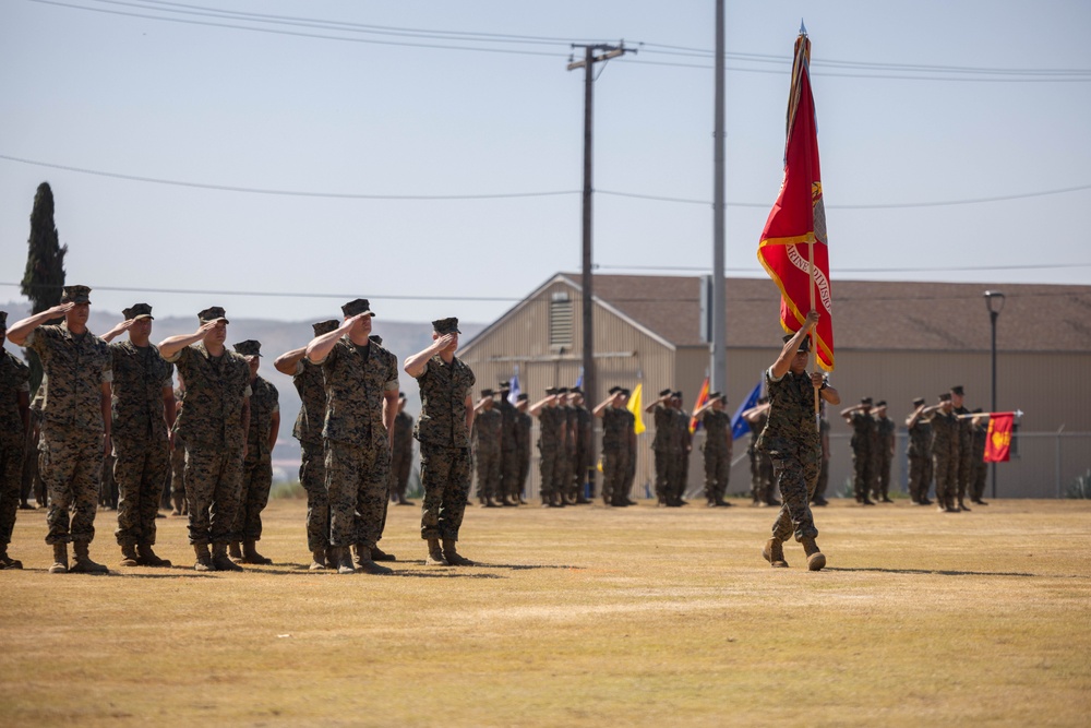 HQ Bn. holds change of command ceremony