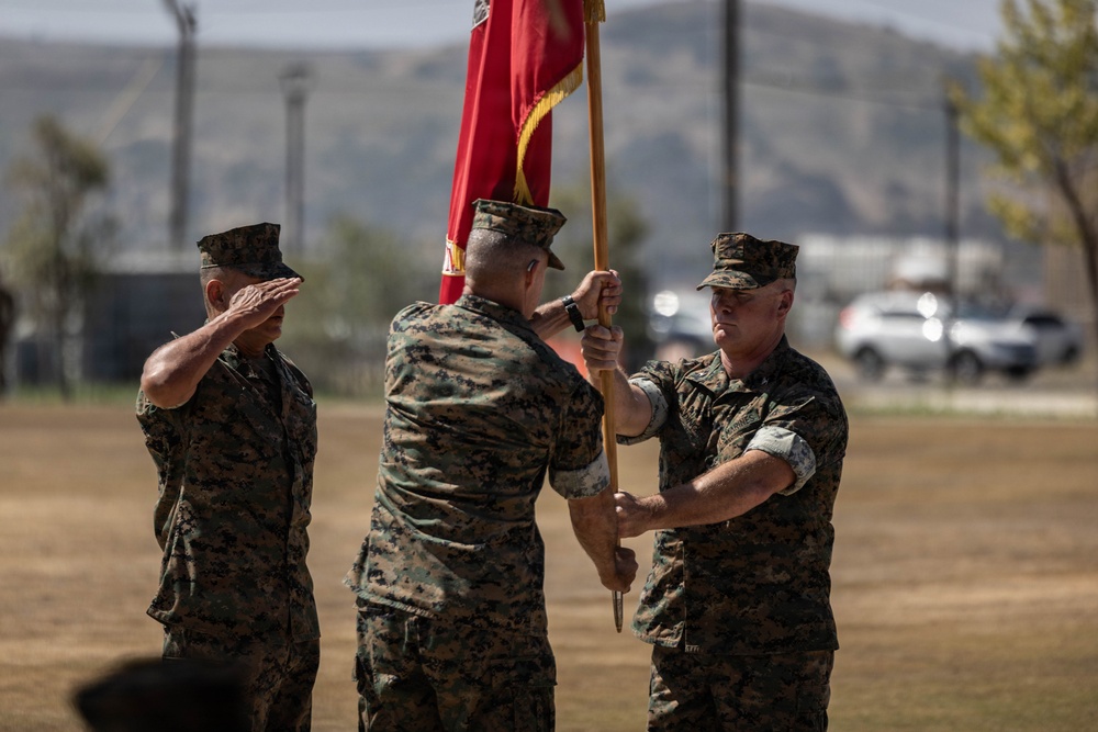 HQ Bn. holds change of command ceremony