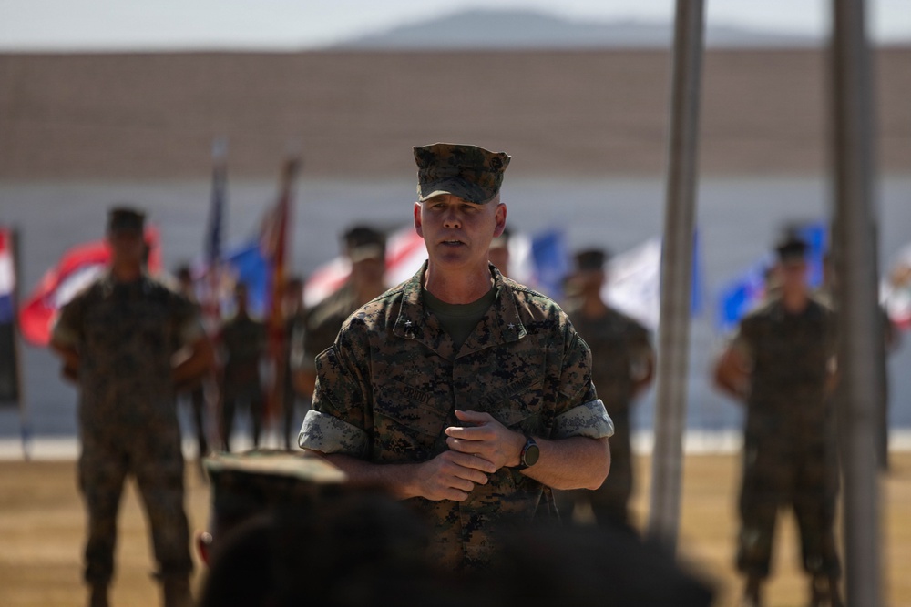 HQ Bn. holds change of command ceremony