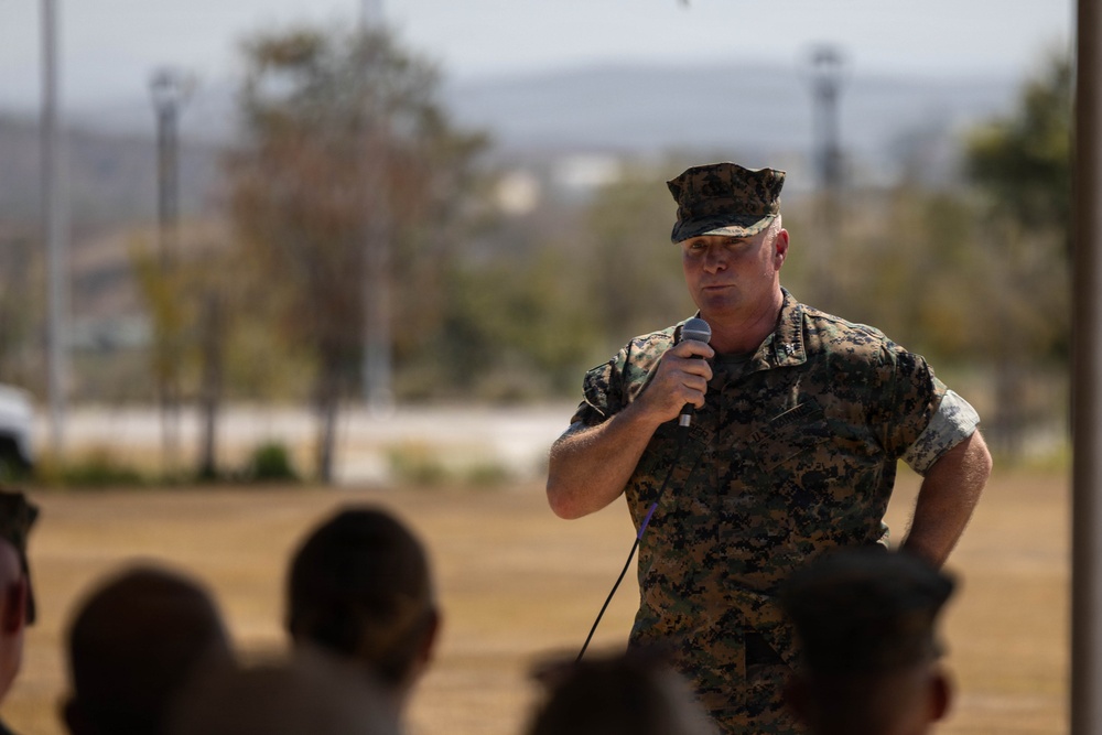 HQ Bn. holds change of command ceremony