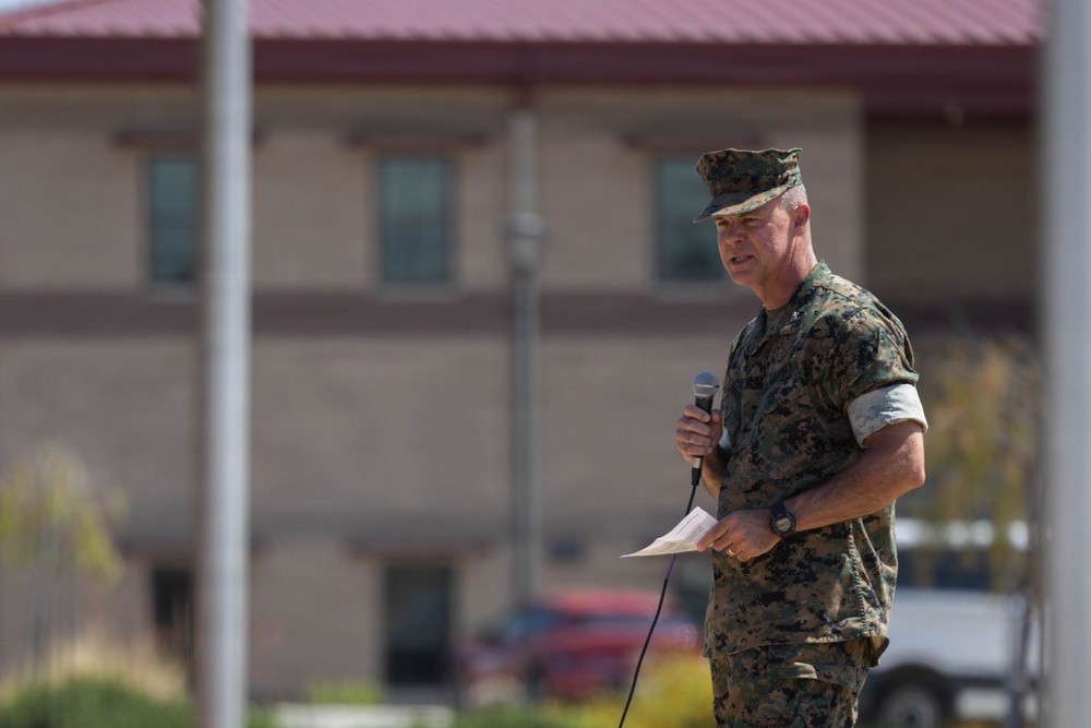 HQ Bn. holds change of command ceremony