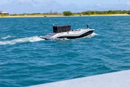 Digitally crewed surface vessel heads out to sea during RIMPAC 26