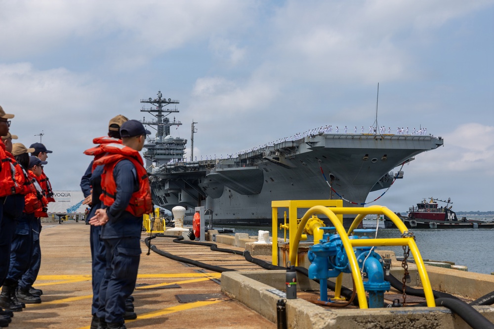 USS Nimitz Arrives to Final Homeport of Naval Station Norfolk