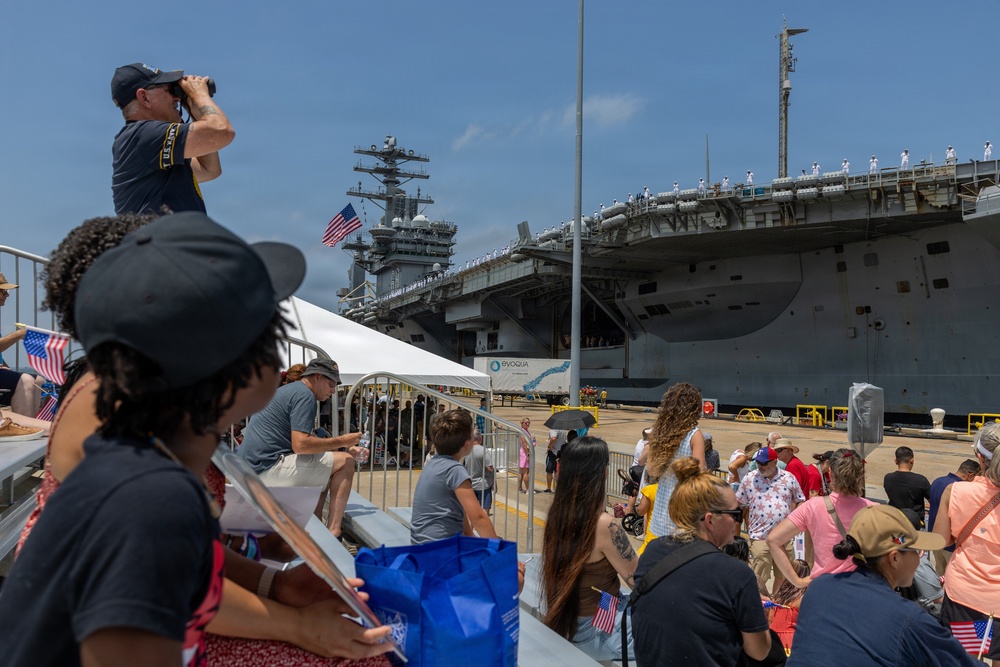 USS Nimitz Arrives to Final Homeport of Naval Station Norfolk