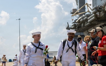 USS Nimitz arrives to final homeport of Naval Station Norfolk