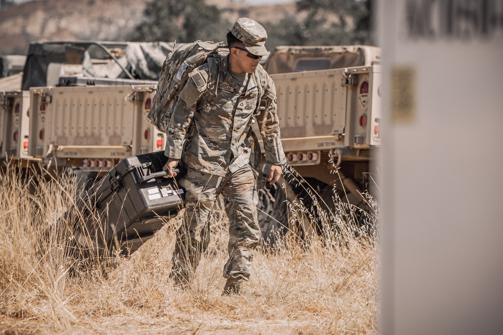 Alpha Company, 392nd ESB-E, drives the signal Mission Forward at “Bold Eagle” CSTX 26-02