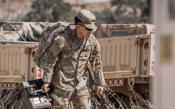 Alpha Company, 392nd ESB-E, drives the signal Mission Forward at “Bold Eagle” CSTX 26-02