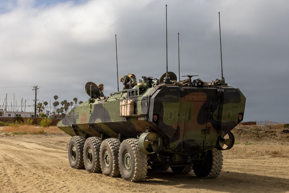 U.S. Marines with 3d AA Bn. conduct driving refamiliarization