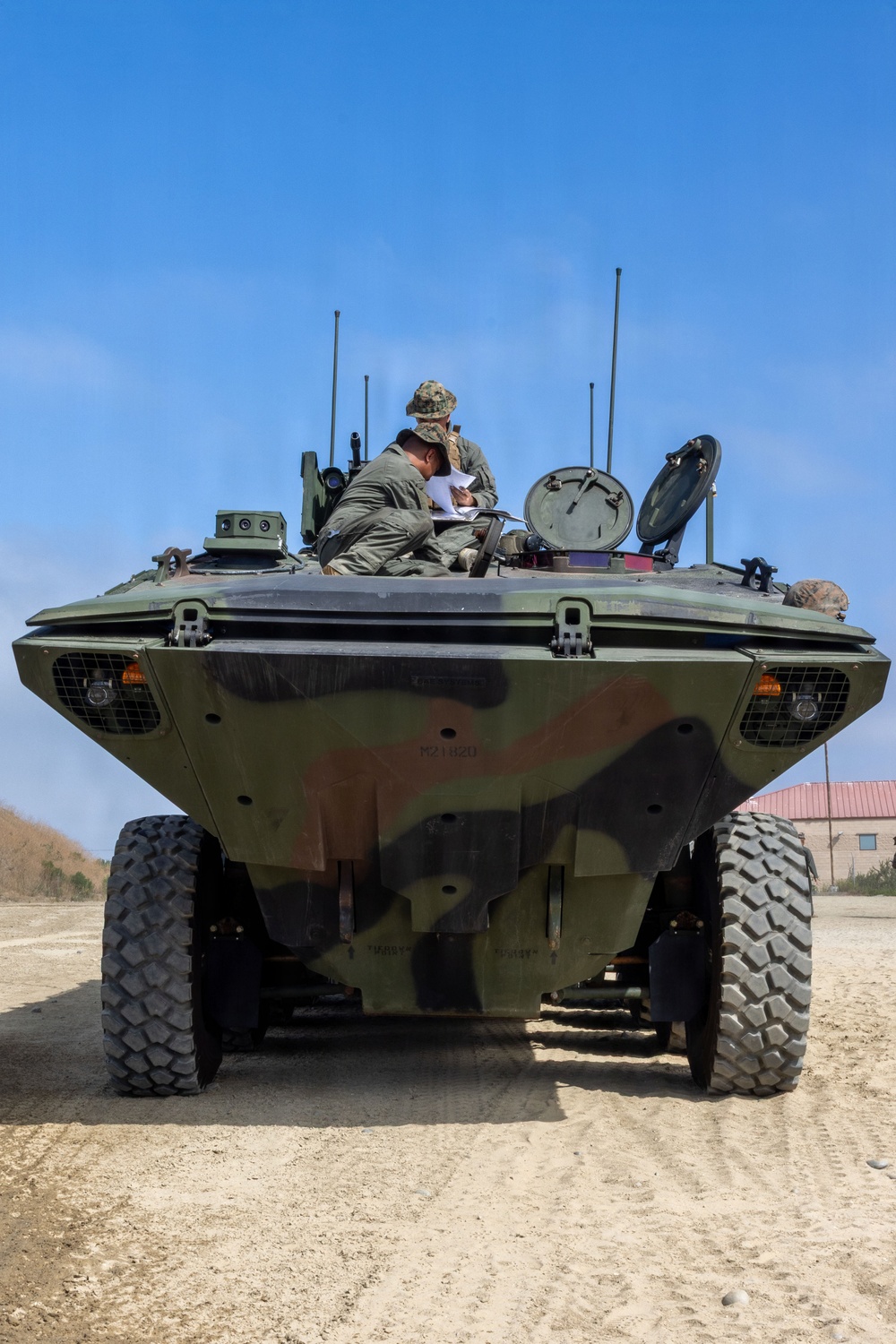 U.S. Marines with 3d AA Bn. conduct driving refamiliarization