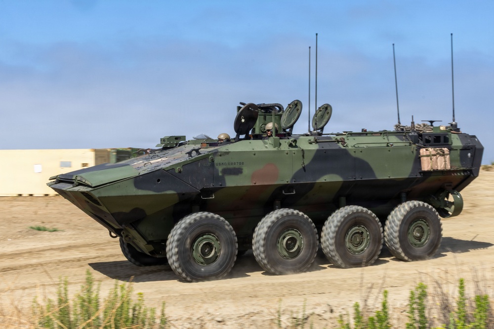 U.S. Marines with 3d AA Bn. conduct driving refamiliarization
