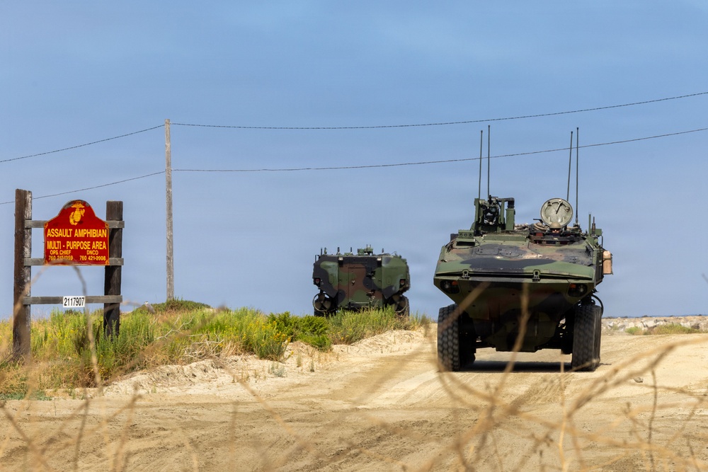U.S. Marines with 3d AA Bn. conduct driving refamiliarization