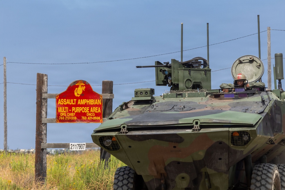 U.S. Marines with 3d AA Bn. conduct driving refamiliarization