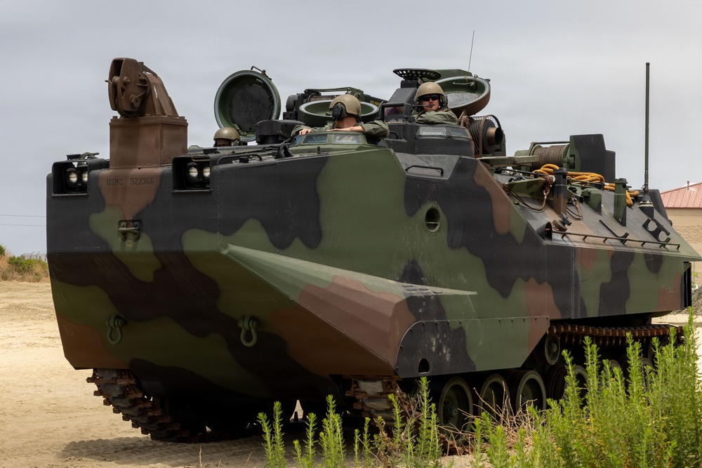 U.S. Marines with 3d AA Bn. conduct driving refamiliarization