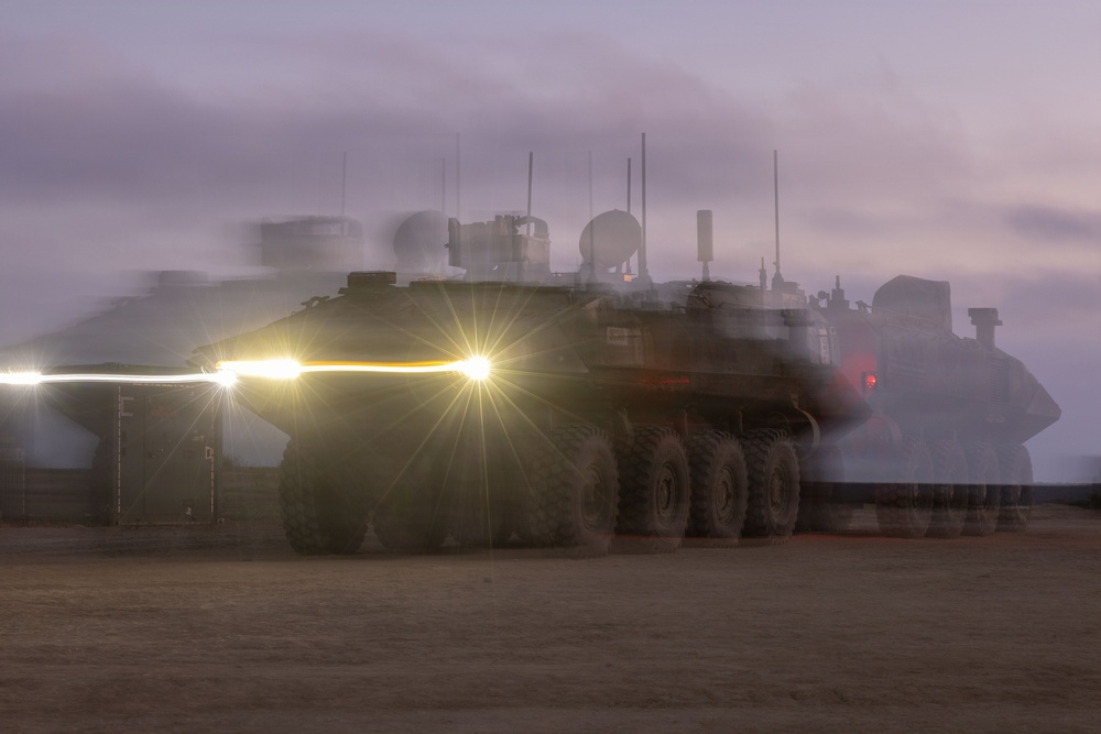 U.S. Marines with 3d AA Bn. conduct driving refamiliarization