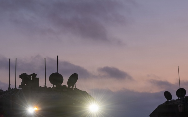 U.S. Marines with 3d AA Bn. conduct driving refamiliarization
