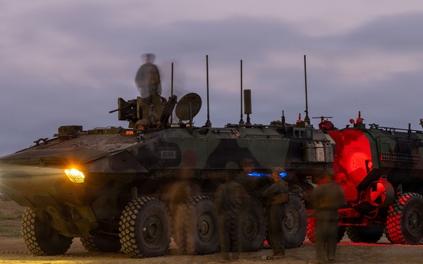 U.S. Marines with 3d AA Bn. conduct driving refamiliarization