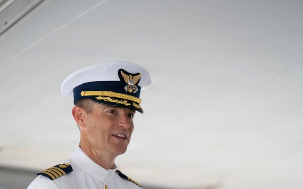 U.S. Coast Guard Base Seattle holds change-of-command ceremony