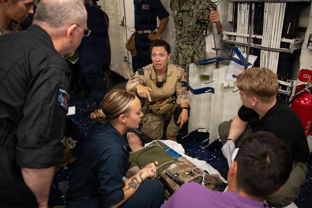 USS Essex conducts mass casualty drill during RIMPAC 2026
