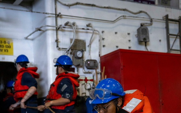 USS Kearsarge LHD 3 Conducts Replenishment at Sea