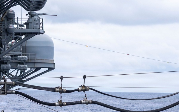USS Kearsarge LHD 3 Conducts Replenishment at Sea