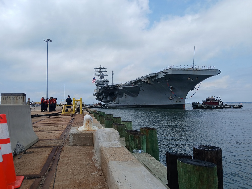 USS Nimitz Arrives to Final Homeport of Naval Station Norfolk