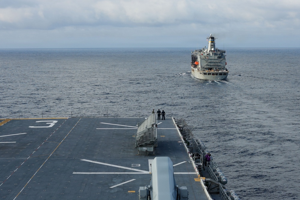 USS Kearsareg Conducts RAS