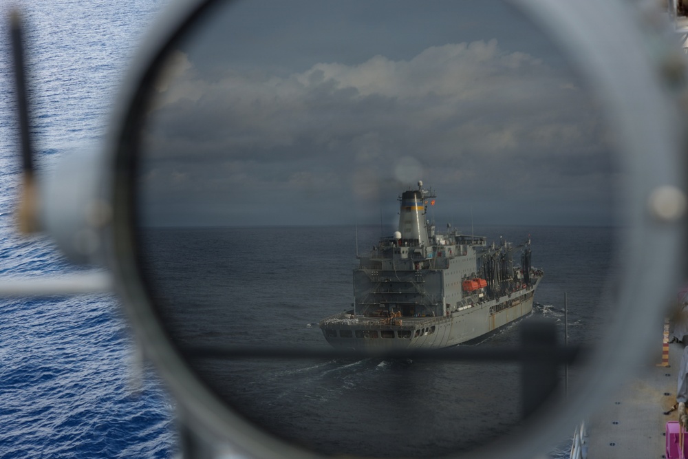USS Kearsareg Conducts RAS