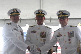 U.S. Coast Guard Cutter Waesche (WMSL 751) holds change-of-command ceremony