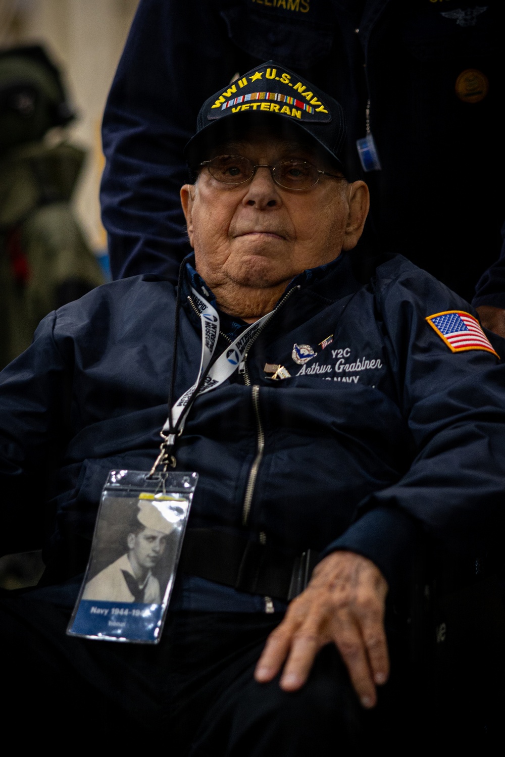 WWII Navy Veteran Tours USS Arlington for INR250
