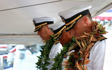USS WAYNE E. MEYER (DDG 108) Holds Change of Command Ceremony