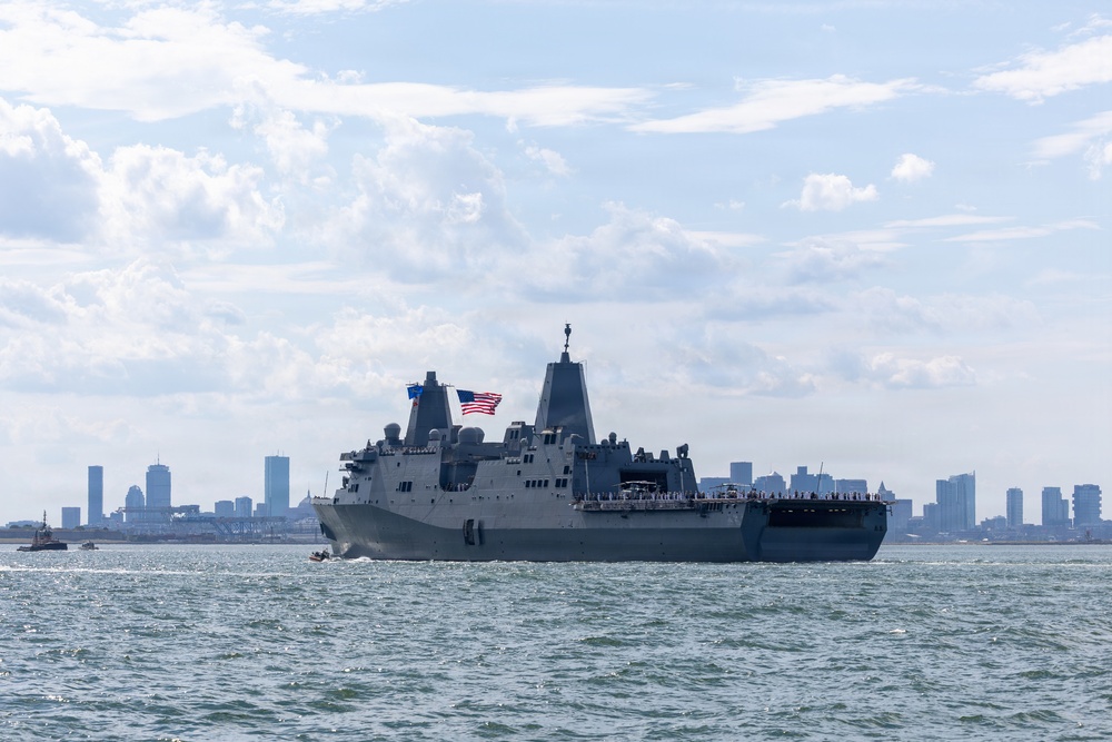 USS Arlington Arrival to Sail250 Boston