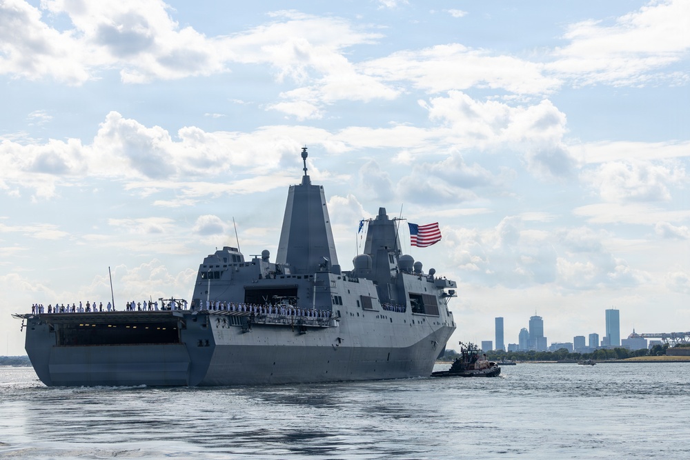 USS Arlington Arrival to Sail250 Boston