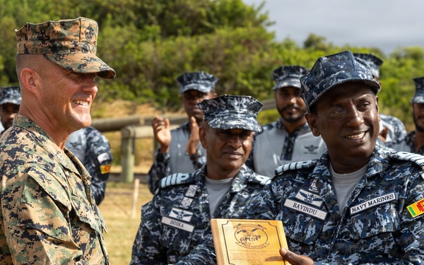 U.S. Marine Corps Col. Robb T. McDonald visits Sri Lanka marines during RIMPAC 26