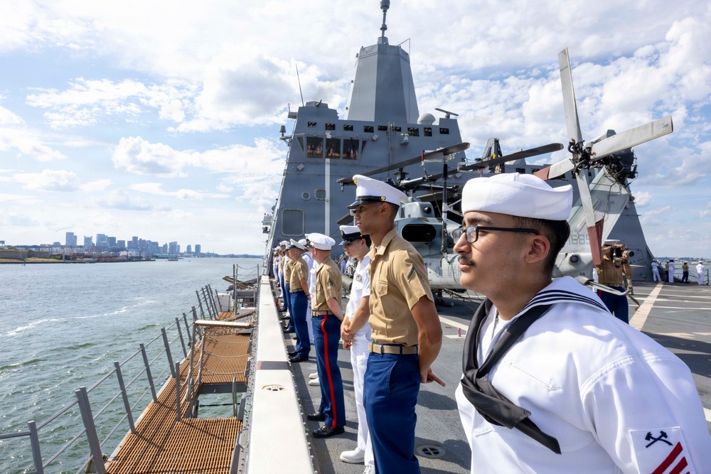 USS Arlington (LPD 24) Arrives in Boston for SAIL250