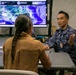 U.S. Marine Corps Maj. Serena Simeoli conducts a simulated media interview during RIMPAC 2026