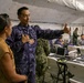 U.S. Marine Corps Maj. Serena Simeoli conducts a simulated media interview during RIMPAC 2026