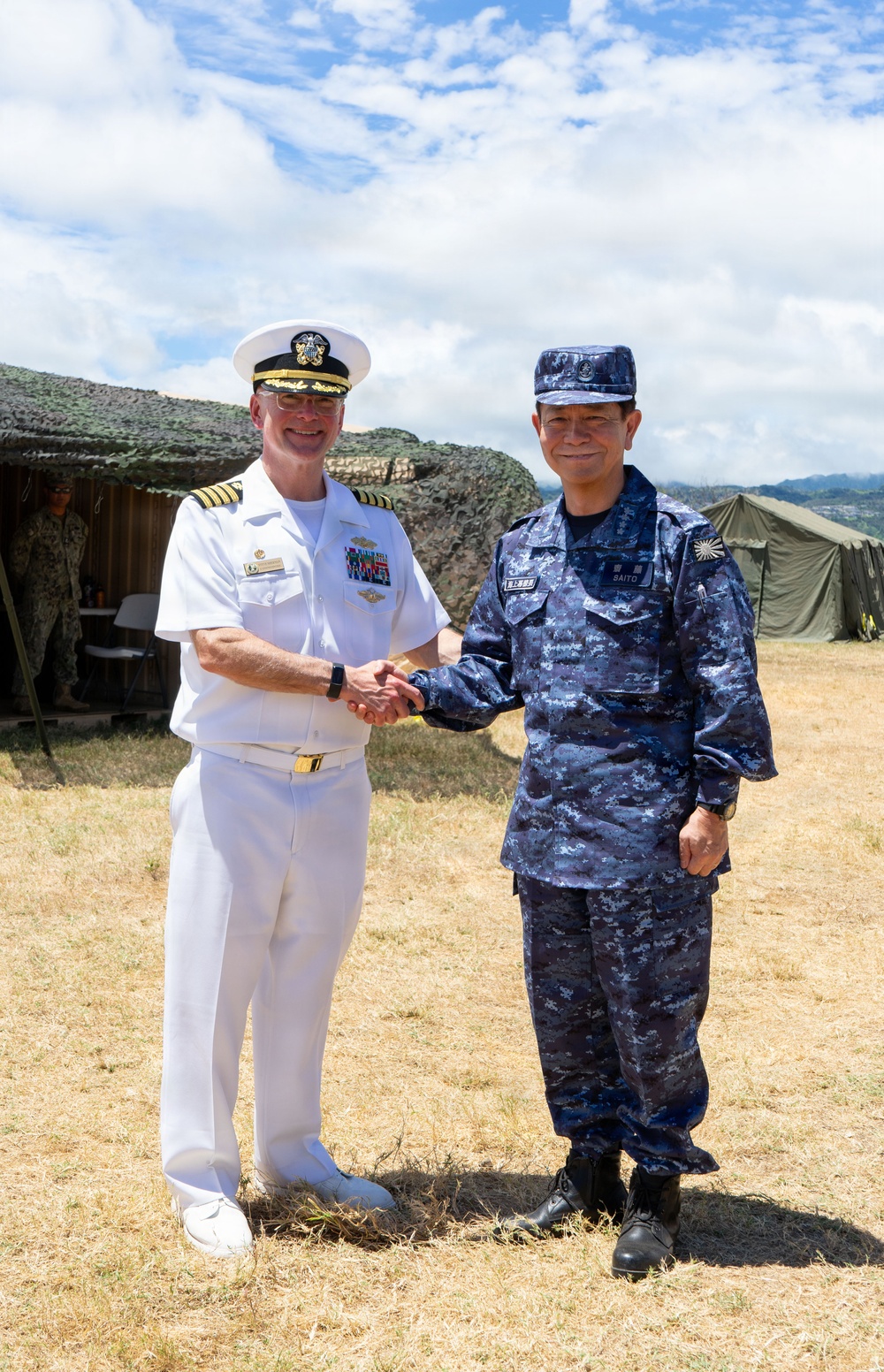 JMSDF Chief of Staff visits Seabees