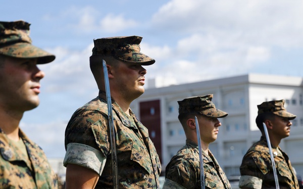 Marine Corps Air Station Iwakuni Hosts Inaugural Sergeants School: NCOs practice drill and ceremony