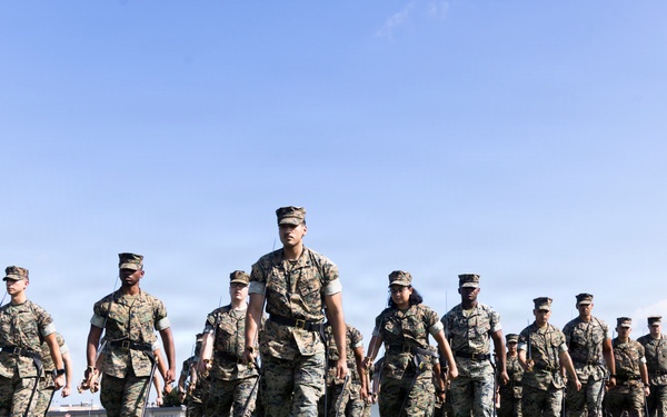 Marine Corps Air Station Iwakuni Hosts Inaugural Sergeants School: NCOs practice drill and ceremony