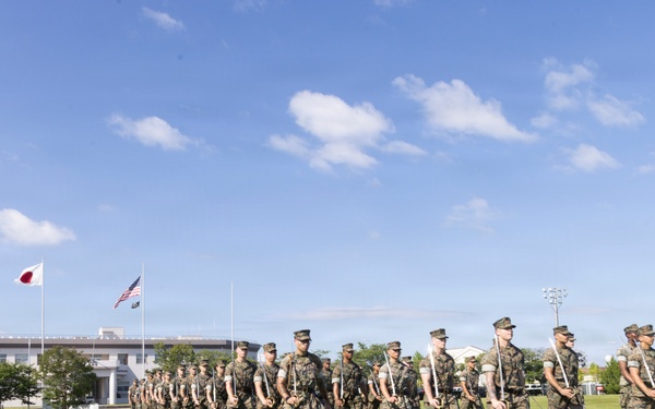 Marine Corps Air Station Iwakuni Hosts Inaugural Sergeants School: NCOs practice drill and ceremony