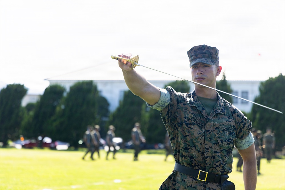 Marine Corps Air Station Iwakuni Hosts Inaugural Sergeants School: NCOs practice drill and ceremony