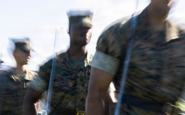 Marine Corps Air Station Iwakuni Hosts Inaugural Sergeants School: NCOs practice drill and ceremony