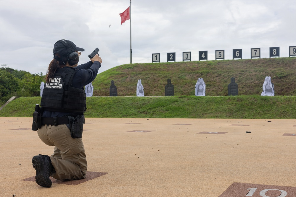 Guam Customs Border Protection Officers Conduct Live Fire Training