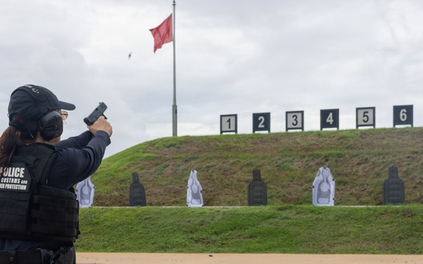 Guam Customs Border Protection Officers Conduct Live Fire Training