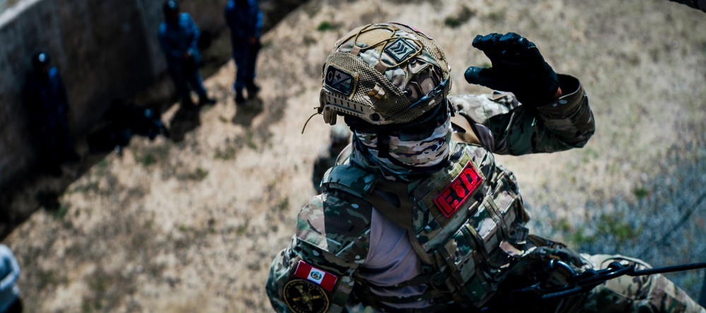 Multinational EOD technicians conduct HRST training during RIMPAC 26
