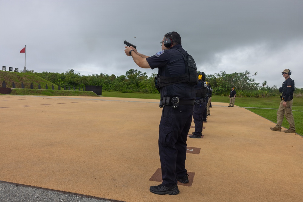 Guam Customs Border Protection Officers Conduct Live Fire Training