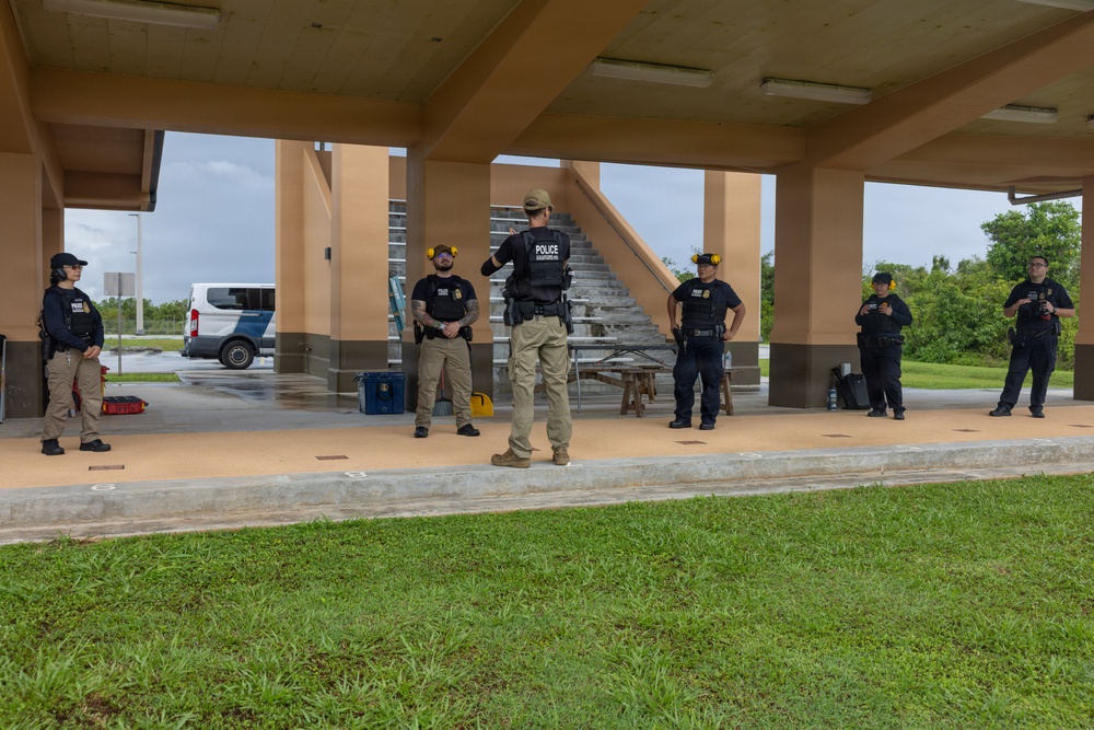 Guam Customs Border Protection Officers Conduct Live Fire Training