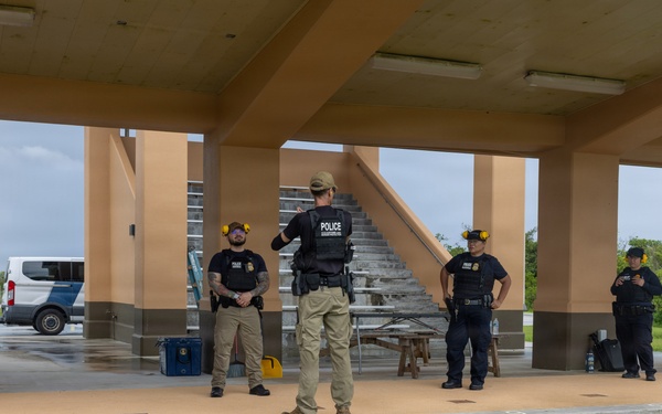 Guam Customs Border Protection Officers Conduct Live Fire Training