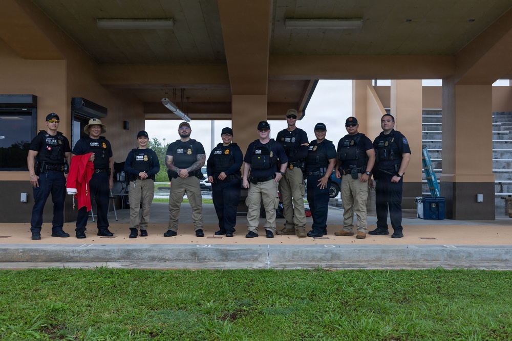 Guam Customs Border Protection Officers Conduct Live Fire Training