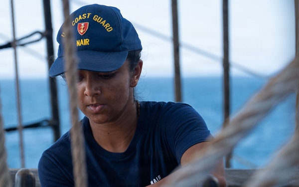 US Coast Guard Cutter Eagle participates in Sail250 Five Sisters Race to Boston